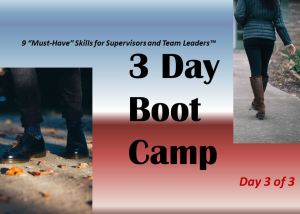 Basic Supervisory Skills Training - Day 3 of 3